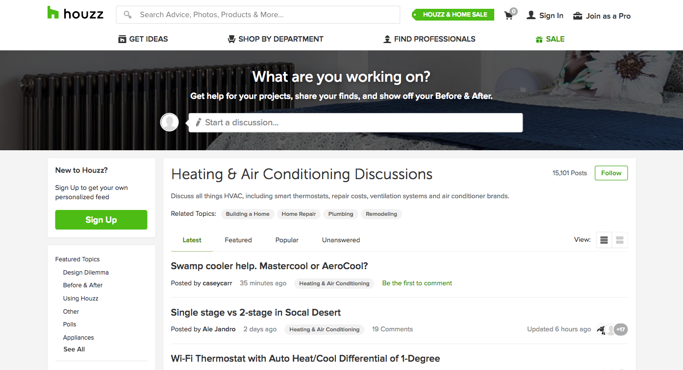 Houzz Discussion Group