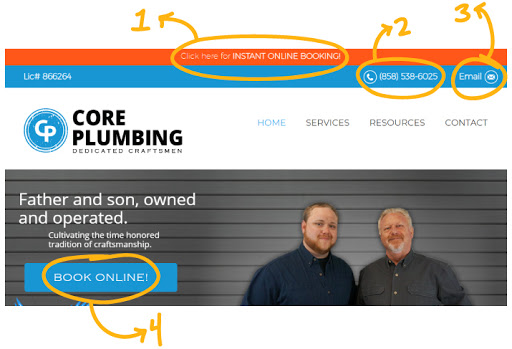 Plumbing Website Example