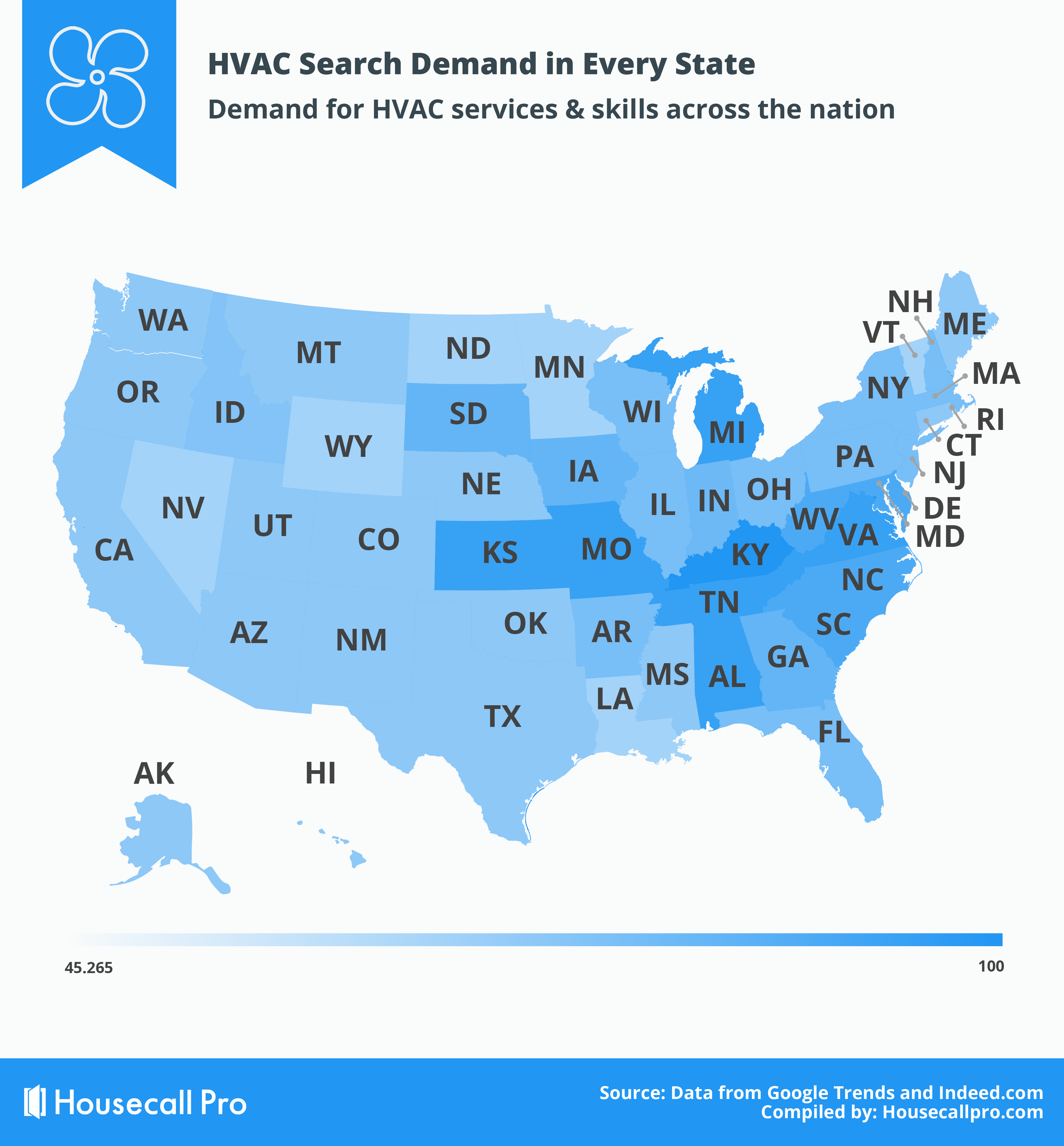 Hvac demand by state