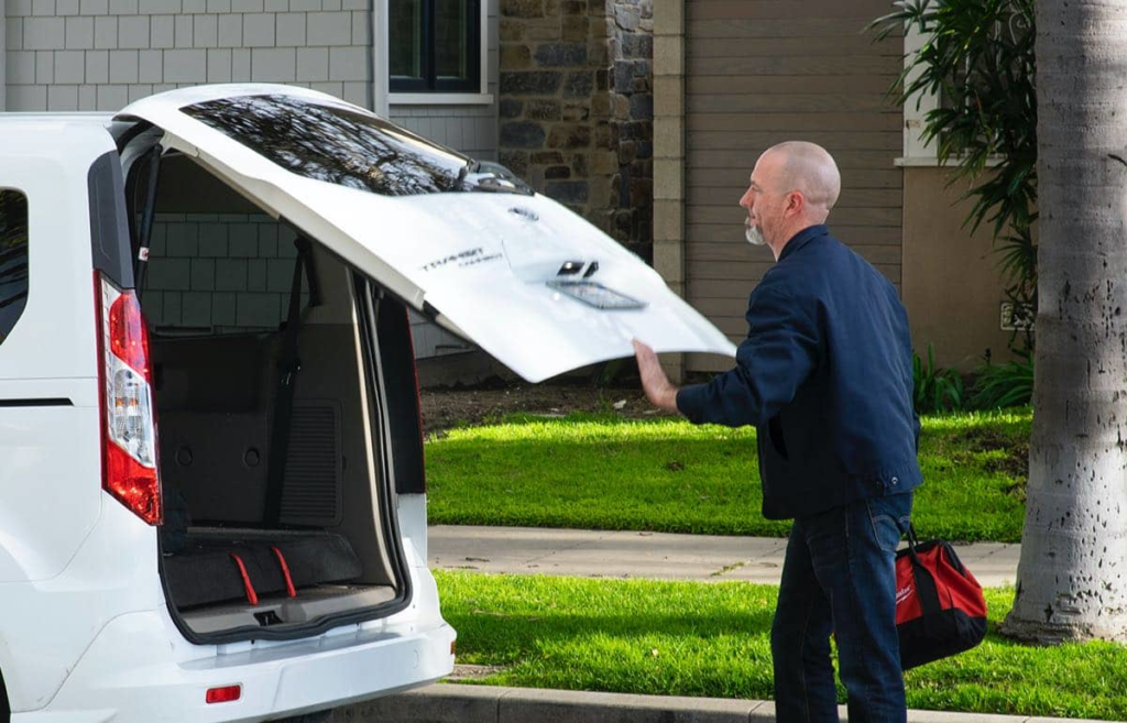 - Pro providing appliance repair services
