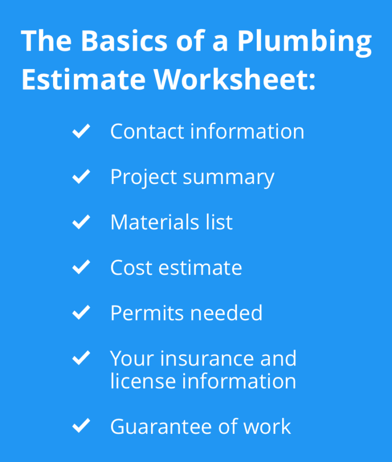 How to Create a Plumbing Estimating Spreadsheet Housecall Pro