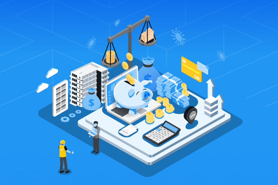 - Housecall Pro illustration of money flowing through a service business