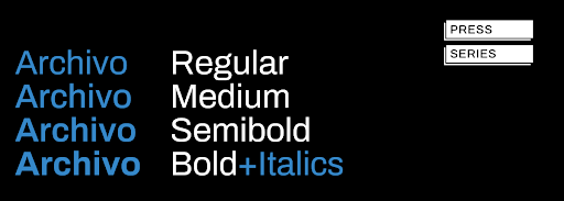 - Housecall Pro image of archivo font