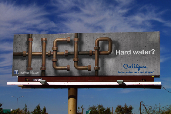 example of a good billboard for a plumbing company