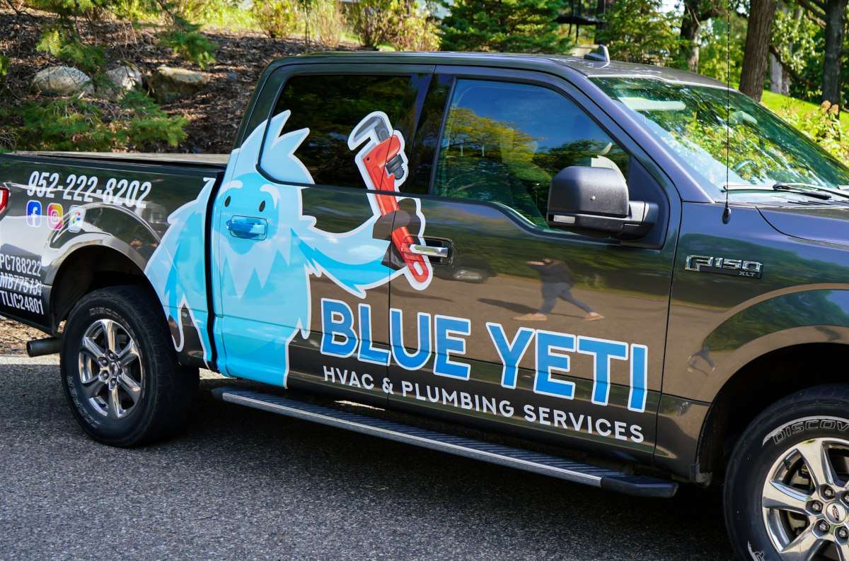 The Blue Yeti Services truck