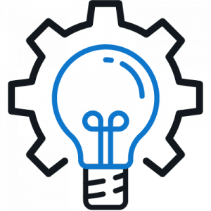 Blue electrical contractor software icon