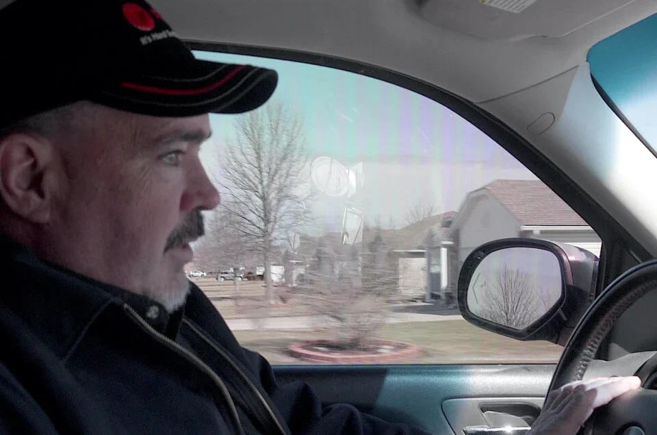 - Housecall Pro Pro inside truck asking Alexa for driving directions
