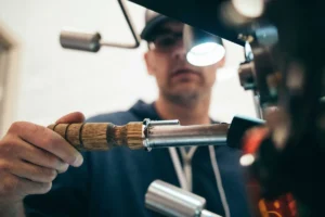 Handyman pro using handheld tool