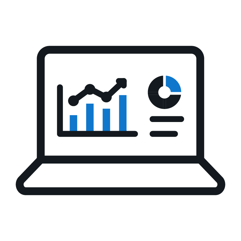 Reporting analytics icon