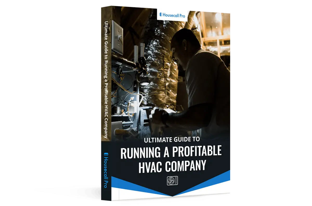 Housecall Pro Ultimate guide To Running a Profitable HVAC Company Ebook mock up