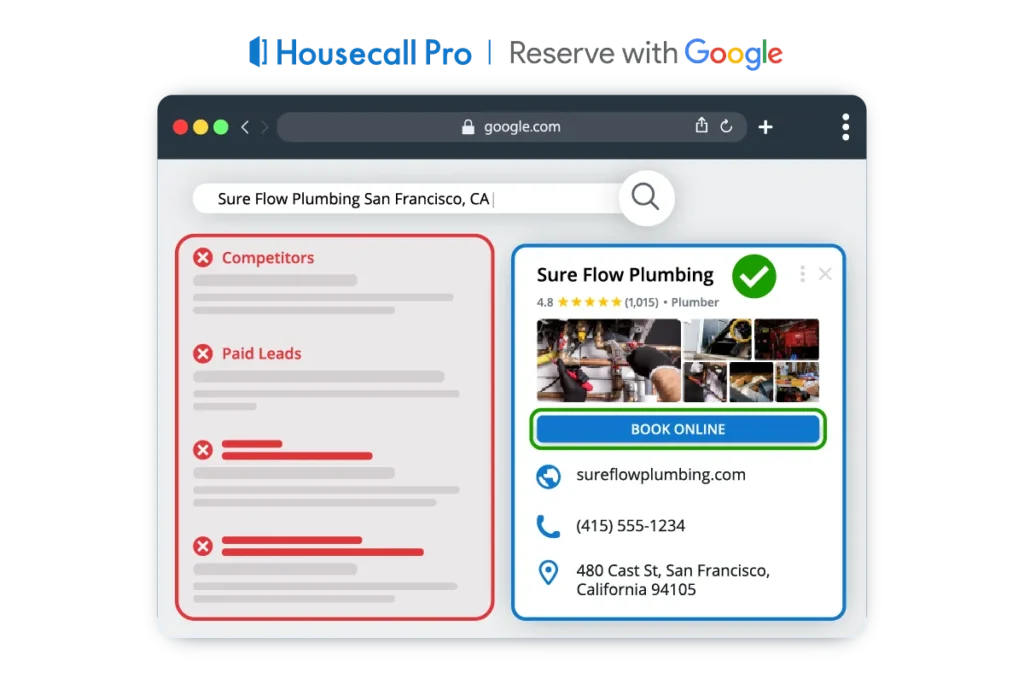 Housecall Pro Reserve With Google