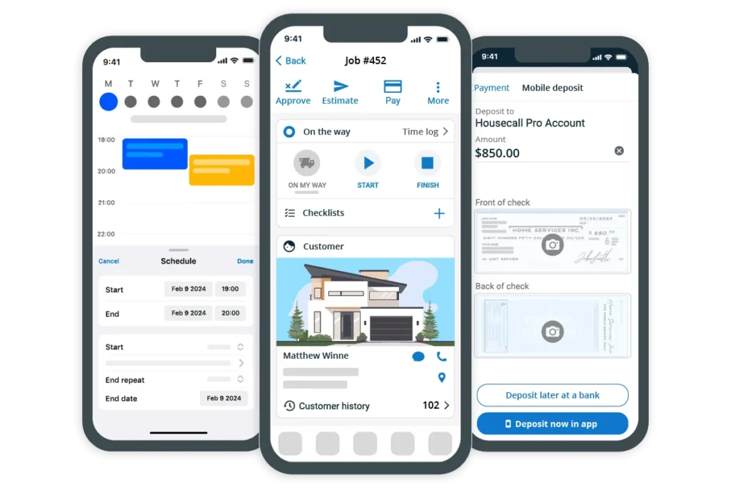 - Housecall Pro Field service mobile app for field techs