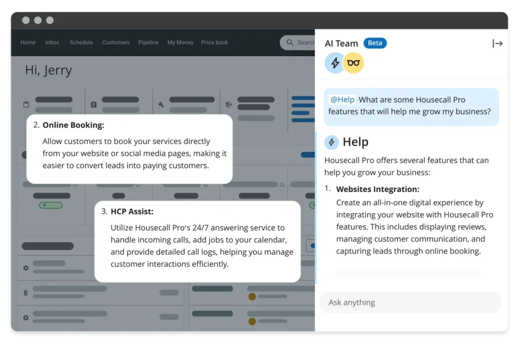 - Housecall Pro HCP's AI Help support agent for service businesses