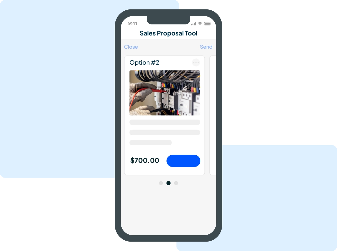 Housecall Pros' field service pricing mobile app