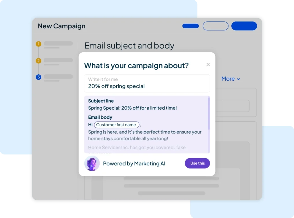 - Housecall Pro AI email marketing automation software from Housecall Pro