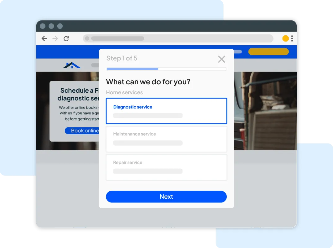Housecall Pros' online service booking software with Reserve with Google integration