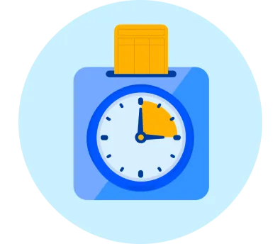 Timesheet records clock in time