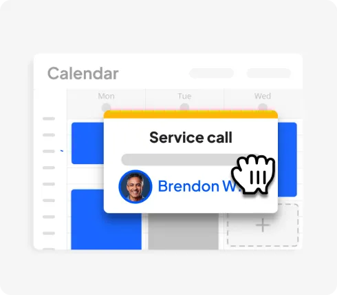 Housecall Pros' drag and drop scheduling software for service businesses