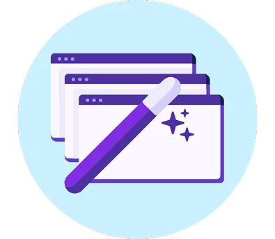 AI marketing software graphic
