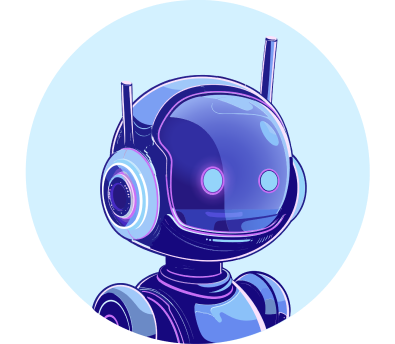 AI chat support graphic