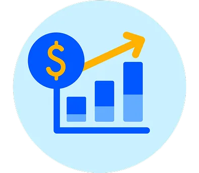 Money chart increasing
