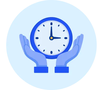 Save time graphic