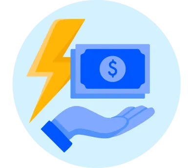 Instant money graphic