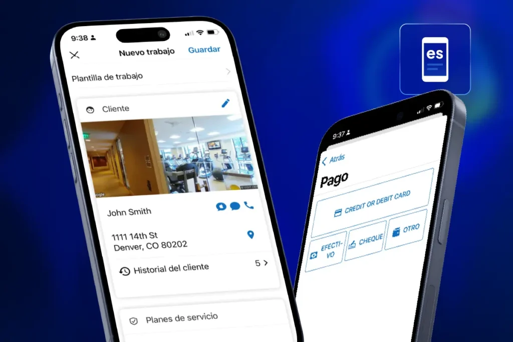- Housecall Pro HCP field service software spanish mobile app
