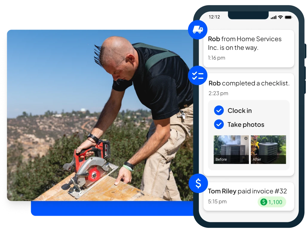 Housecall Pros' roofing contractor software