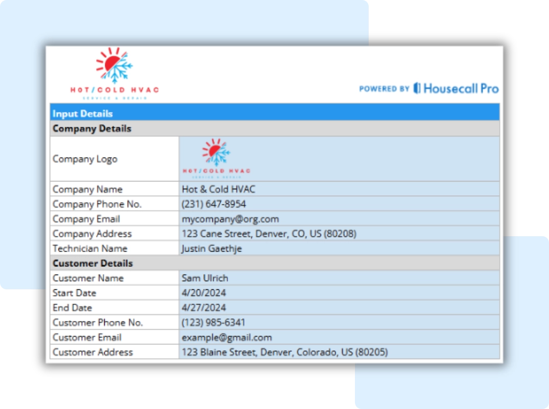 hvac service agreement tab1 customize & brand