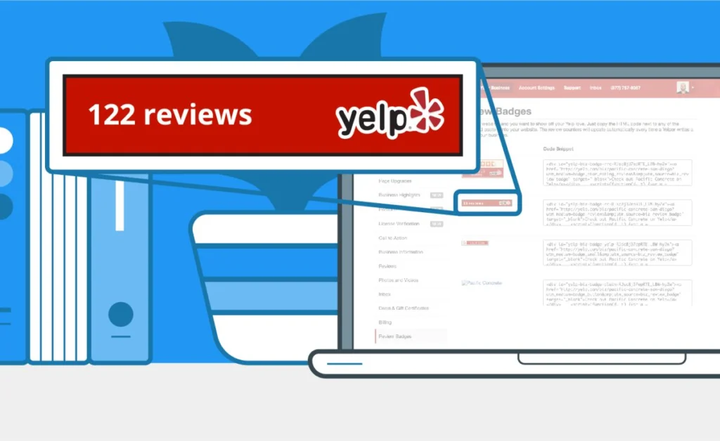 - Housecall Pro review counts on yelp