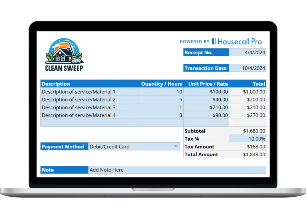 Clear Proof of Payment
