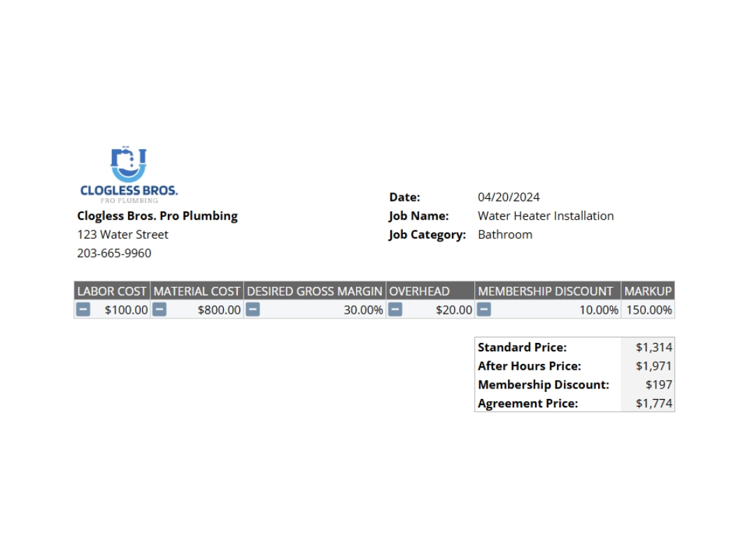 plumbing flat rate pricing report cta