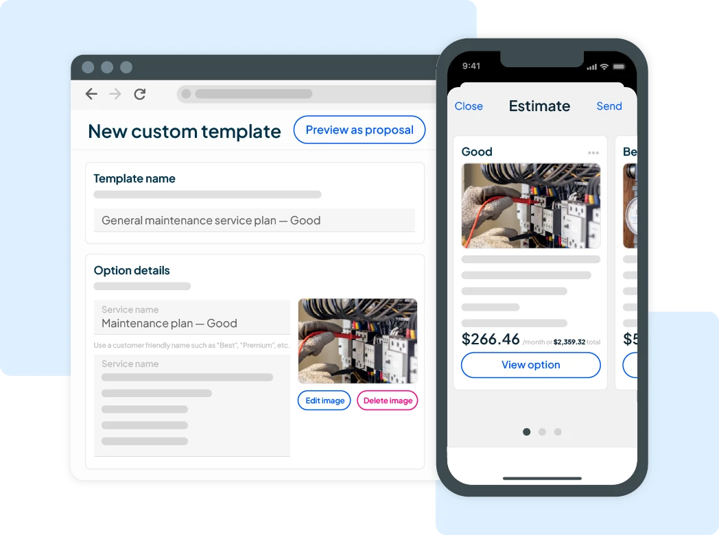 Easily set up recurring snow removal service contracts for clients from HCP