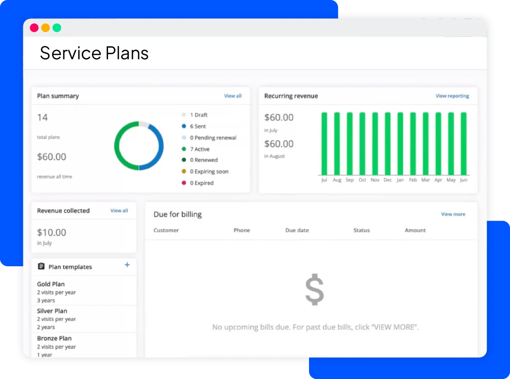 Housecall Pro Service Agreement Software hero