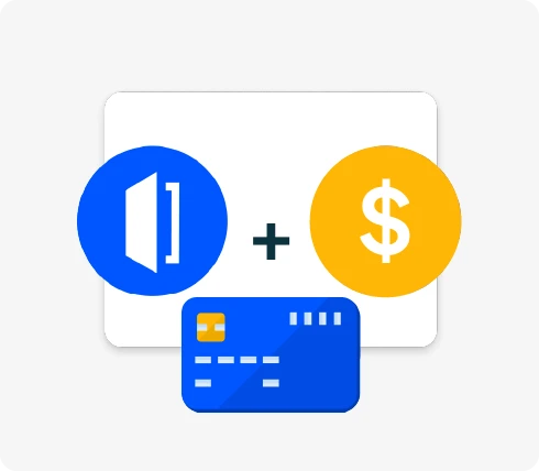 Integrated payments and financing feature allowing service businesses to accept customer payments quickly and securely.
