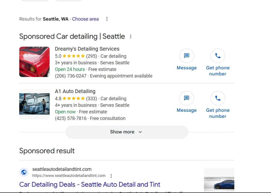 - Housecall Pro sponsored search results on google