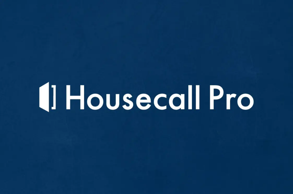 A logo of Housecall Pro, which has announced Stan Chia as the new CEO.